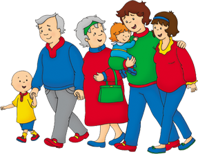 caillou family all